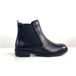 Soumia Chaussures Bottine Chelsea pour Femme en Cuir - Noir – Image 3