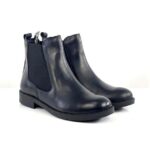 Soumia Chaussures Bottine Chelsea pour Femme en Cuir - Noir