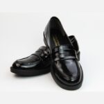 Soumia Chaussures Mocassin Pour Femme En Cuir brillant - Noir – Image 2