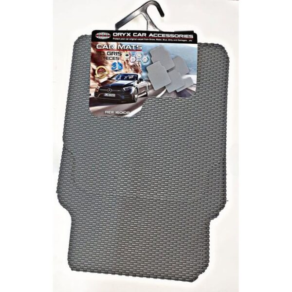 Tapis 3D 5 Pieces Gris