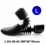 Pack 3 paires embauchoirs homme et femme, civière de chaussure en plastique noir – Image 3