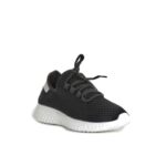 Basket Noire En Tissu Très Souple avec une semelle blanche