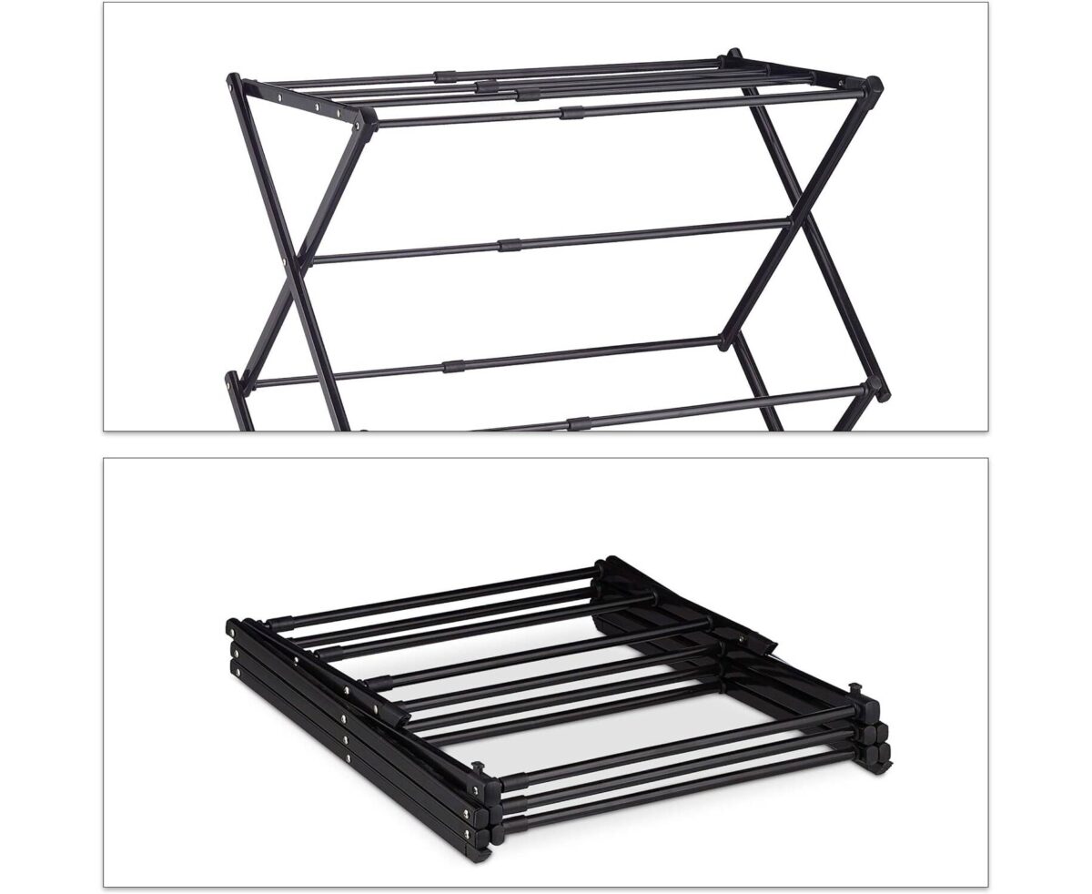 Seche Linge Noir Pliable et Extensible 3