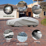 Bache de Voiture Gris Housse de Haute Protection 4 Saisons XXL – Image 2