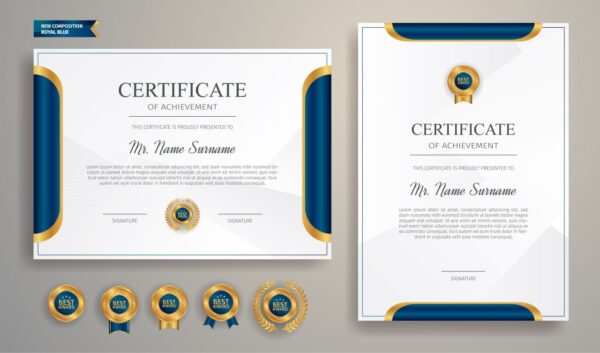 🎓✨ حزمة الشهادات الذهبية - احترافية في كل تفصيلة! ✨🎓