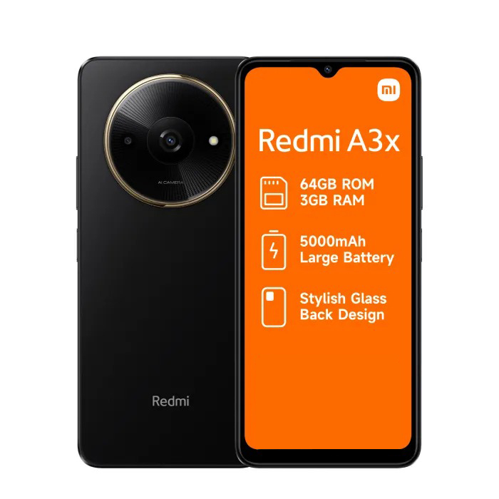 REDMI A3X 3/64GB Midnight Black - Hayati Shop