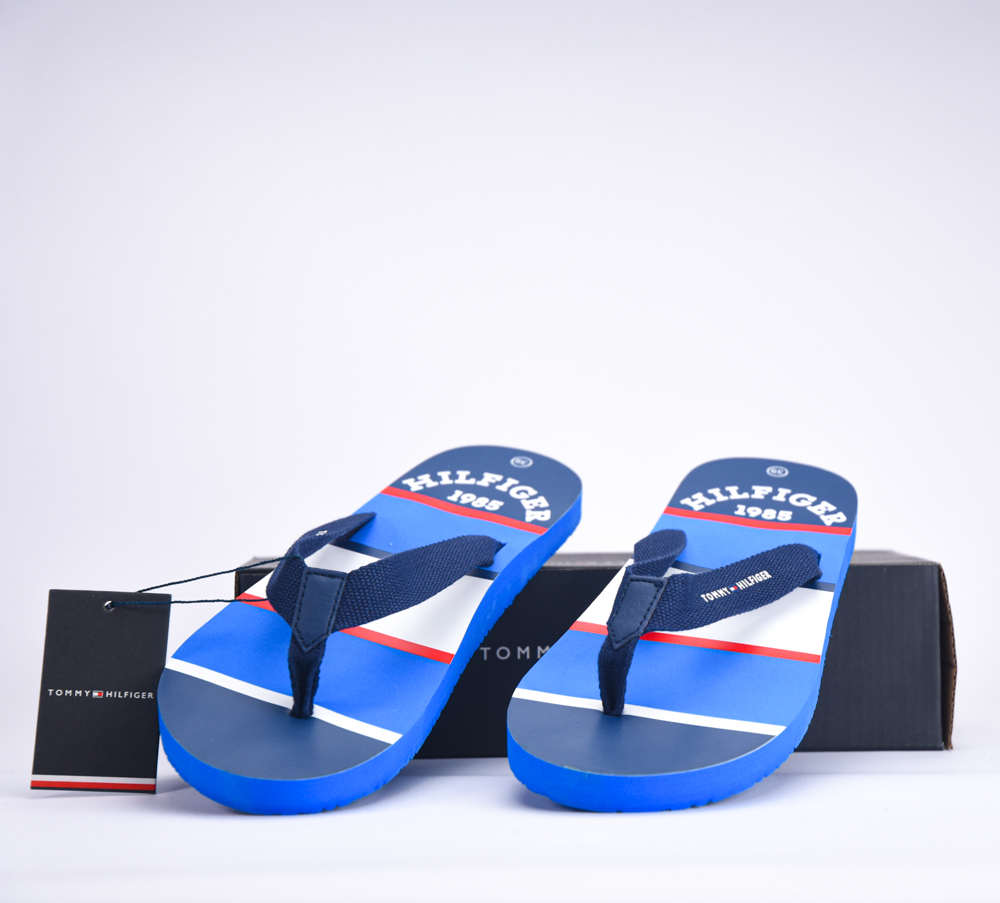 STRIPES FLIP FLOP BLUE - Hayati Shop