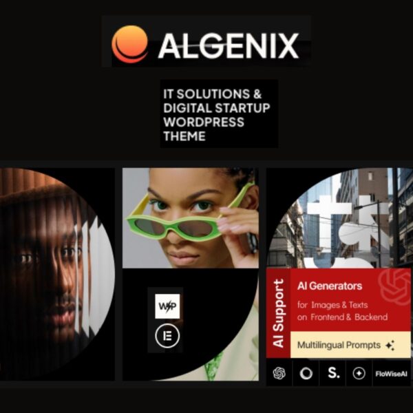 Algenix - IT Solutions & Digital Agency WordPress Theme $4.49