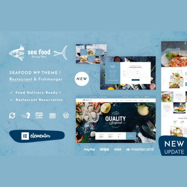 Pesce - Seafood Restaurant WordPress $4.49