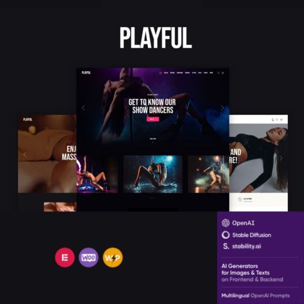 Playful - Pole Dance Nightclub & Karaoke WordPress Theme $4.49