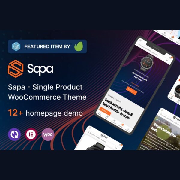 Sapa - Product Landing Page WooCommerce Theme - Download $4.49