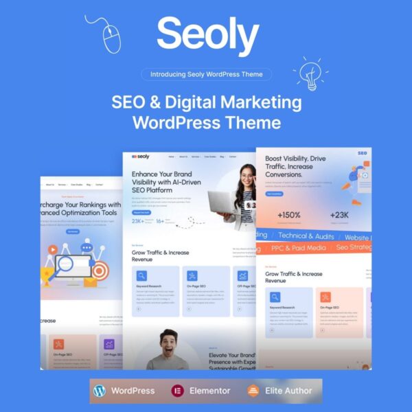 Seoly — SEO & Digital Marketing WordPress Theme - Download $4.49