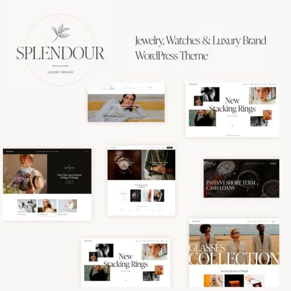 Splendour - Jewelry & Watches WordPress Theme - Download $4.49