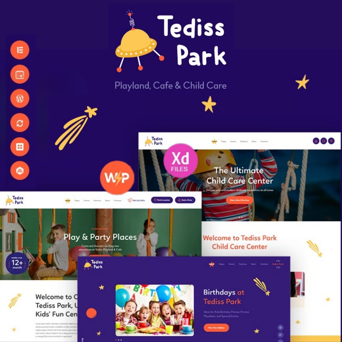 Tediss | Play Area & Child Care Center WordPress Theme - Download $4.49