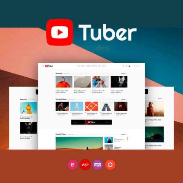 Tuber - Youtube Streaming & Podcast WordPress Theme - Download $4.49
