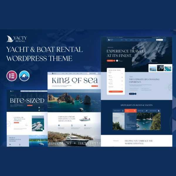 Yacty - Yacht & Boat Rental WordPress Theme - Download $4.49