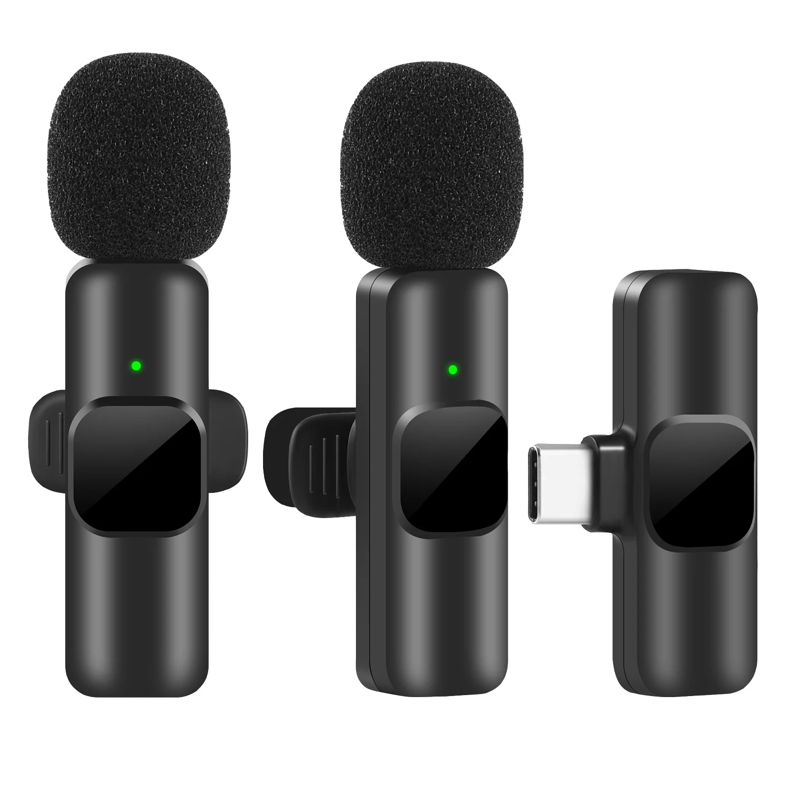 2 Microphones Lavalier sans fil Android, Type C