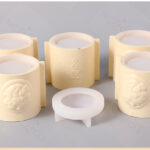 5 Moules en Silicone pour pot avec couvercles, Sculpture de mythologie+ moule couvercle