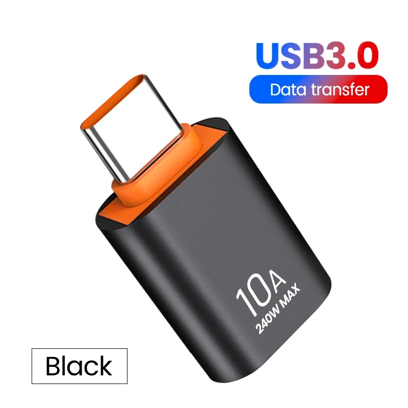 Adaptateur Connecteur de Charge Rapide Type C Mâle à USB Femelle