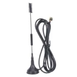 Antenne SMA mâle avec base magnétique, amplificateur de signal radio, répéteur sans fil, 12 Dbi, 433Mhz