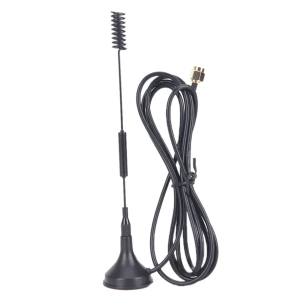 Antenne SMA mâle avec base magnétique, amplificateur de signal radio, répéteur sans fil, 12 Dbi, 433Mhz