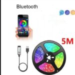 Bande lumineuse 5m LED USB, multicolore, TELECOMMANDE BLUETOOTH TÉLÉPHONE