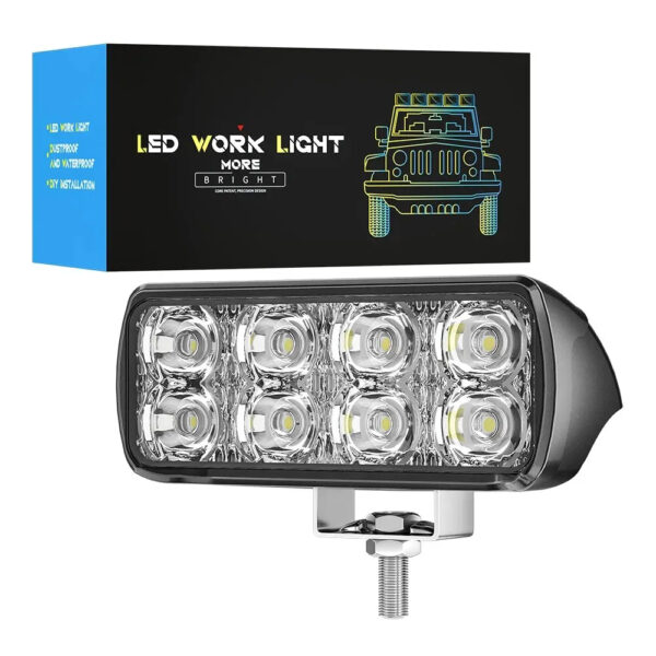 Barre lumineuse 8 LED étanche, bateau Suv, Jeep JK 4Wd, 12 V 3.5 pouces