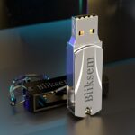 Clé USB 2.0 haute vitesse, clé USB en métal pour ordinateur, téléphone portable, 64 Go