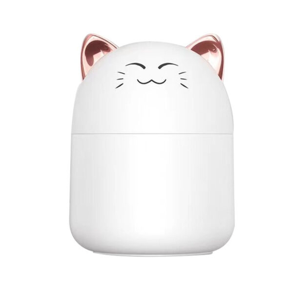 Humidificateur de bureau avec lumière d'ambiance colorée, capacité de 250ml, diffuseur d'arôme à brume froide