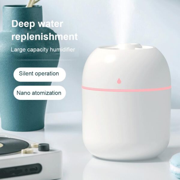 Humidificateur Portable à gouttes d'eau, USB, pour bureau et intérieur, humidificateur par atomisation