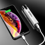 Lampe de poche Power bank 2 en 1,USB, Rechargeable, 1 W, 1200mA, 990000LM
