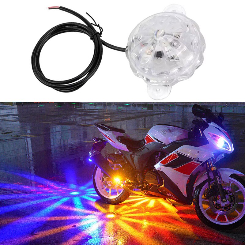Lumière Stroboscopique Flash RGB pour Moto, Éclairage de Châssis