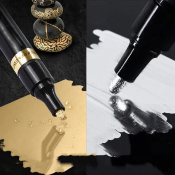 Marqueur peinture liquide permanente sur toute matière, réfléchissante