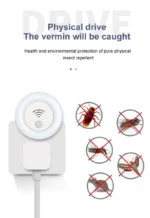 Mini veilleuse anti-moustiques, répulsif d'insectes, à ultrasons
