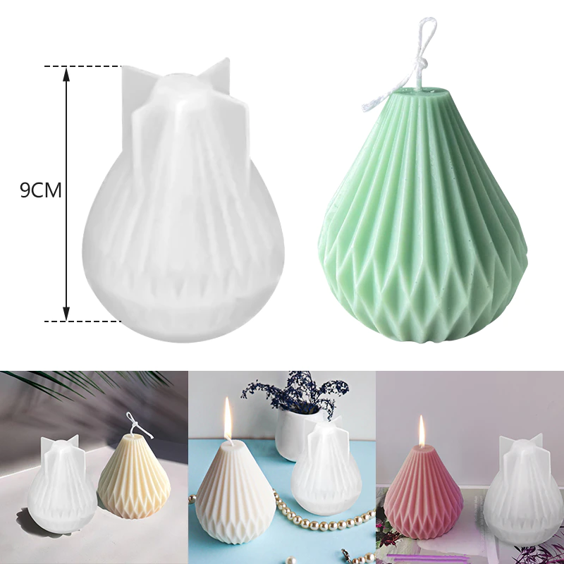 Moule 3D en Silicone pour bougie aromatique en forme de poire