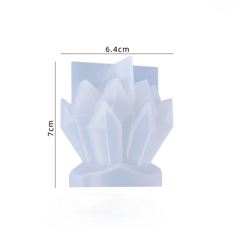 Moule 3D en silicone pour bougie en forme de fleur de cristal