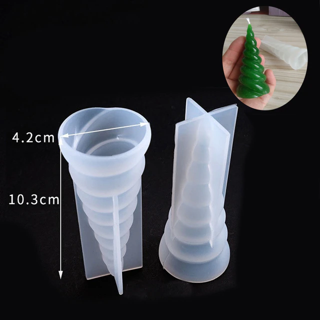 Moule 3D en silicone pour bougie en forme unicone