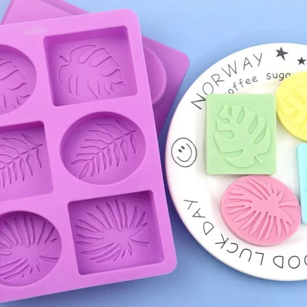 Moule à gâteau, savon en silicone créatif à 6 grilles