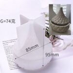 Moule en Silicone pour boîte de rangement ronde avec couvercle chapeau, forme de de goute