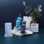 Moule en Silicone pour bougie en forme de visage humain, aromathérapie