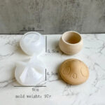 Moule en silicone pour bougies d'aromathérapie, boîte de rangement Mushroom
