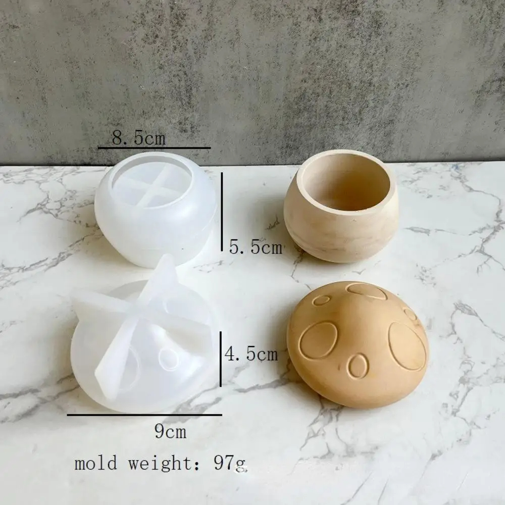Moule en silicone pour bougies d'aromathérapie, boîte de rangement Mushroom