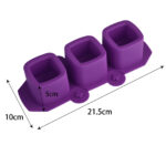 Moule en Silicone pour vase carré à fleurs , 3 trous, plâtre, ciment, resine