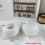Moule silicone, Pot de fleur, porte-stylo, Pot de bougie, Rond
