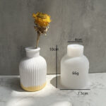 Moule silicone vase tridimensionnel, vase de fleur GM