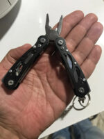 Pince multi-outils, couteau de poche en acier inoxydable, Noire