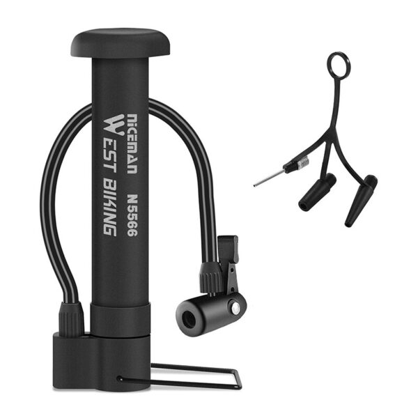 Pompe à air manuelle 80 PSI pour vélo et VTT, gonfleur de ballon, accessoires de cyclisme