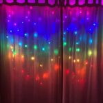 Rideau Lumineux LED avec Télécommande, 3m x 1m, Décoration de Noël, mariage, multicouleurs