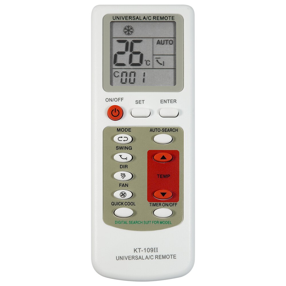Télécommande universelle de remplacement pour climatiseur, écran LCD avec base, nouveauté
