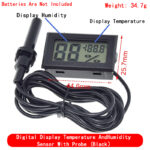 Thermomètre numérique LCD, -50 à 110 ℃, intérieur et extérieur, sonde étanche